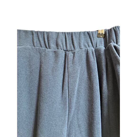 Dudley Stephens Size Large Navy Blue Fleece Elastic Waistband Sweatpants - Picture 3 of 7